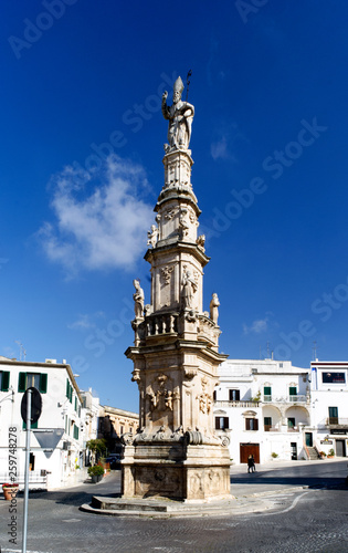 Statue of Saint Oronzo, Ostuni, Apulia, Italy, La citta Bianca