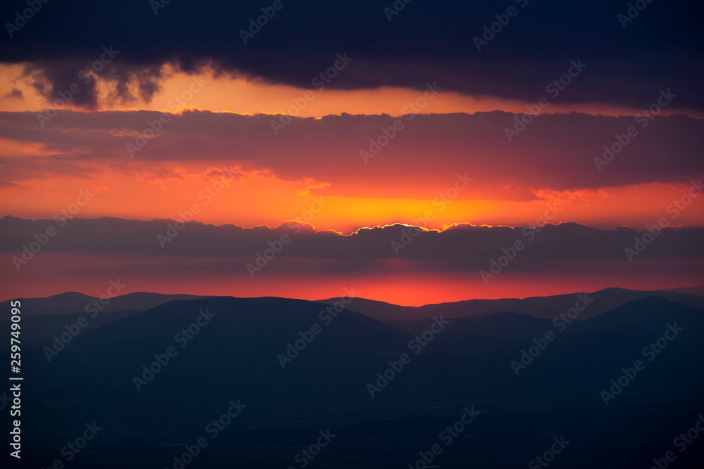 Assisi Sonnenuntergang