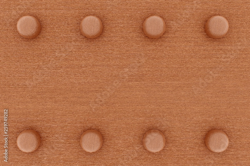 Obraz na płótnie 3d rendering of wooden board with wooden tenons
