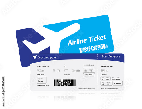 Obraz na płótnie Air plane tickets w salonie