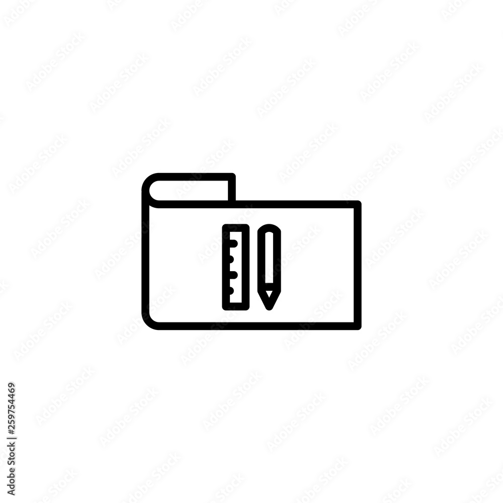 architecture icon, property set in outline black style, vector architecture icon, property set in outline black style, vector
