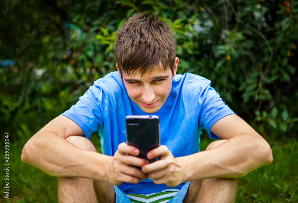 Young Man with a Phone Young Man with a Phone