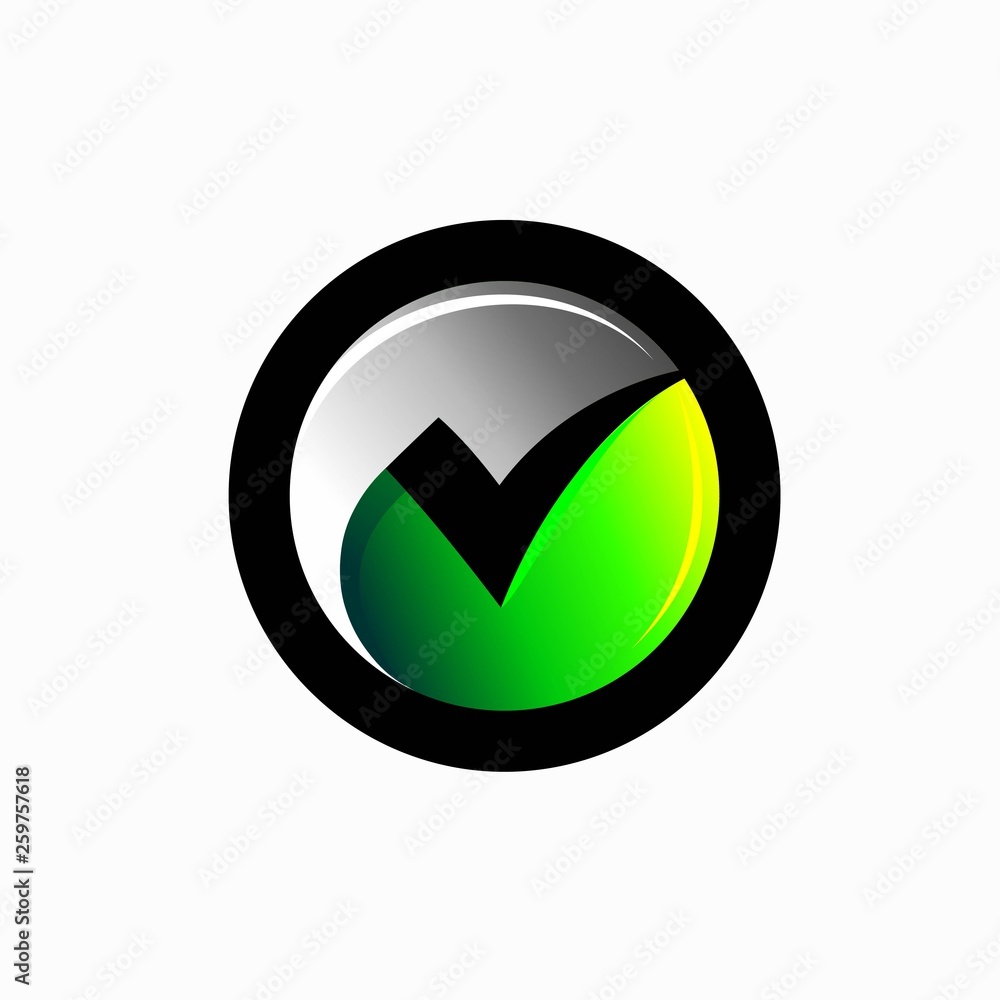 Tick Mark Logo design Tick Mark Logo design