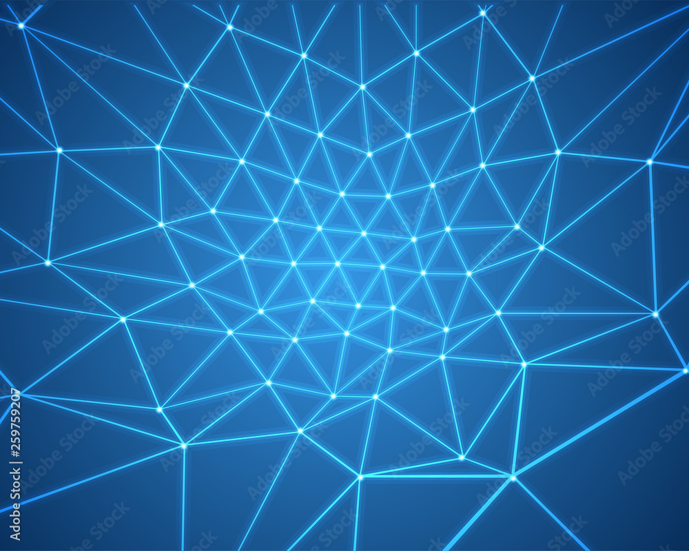 Abstract background wireframe polygonal 3d triangles shapes