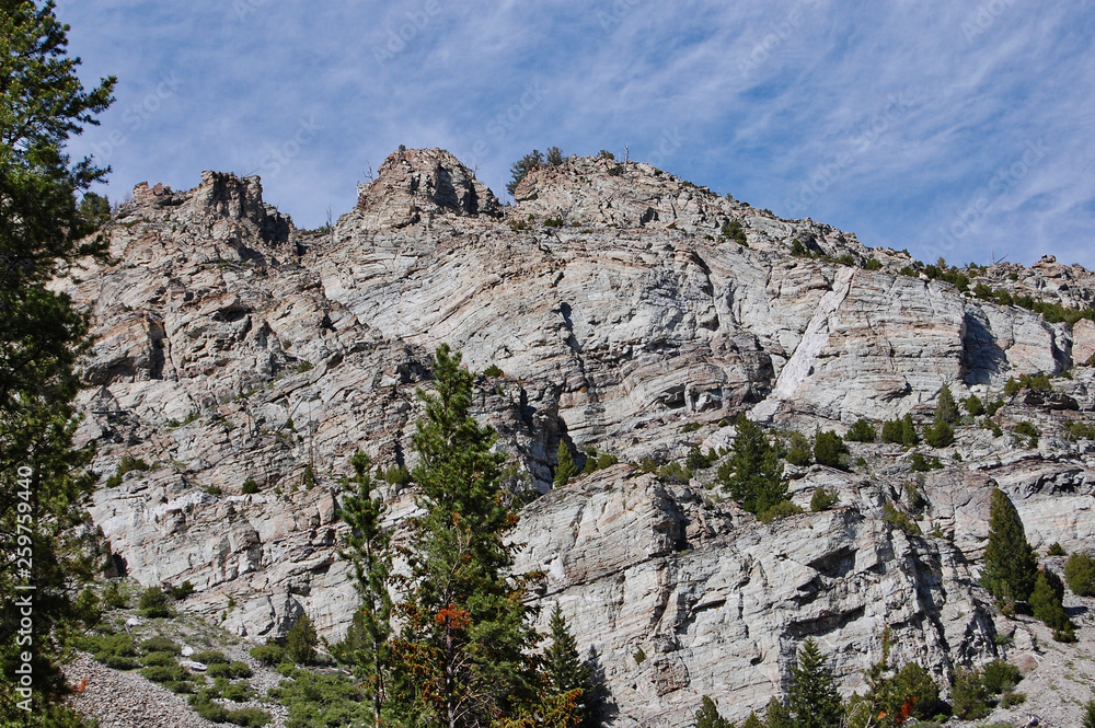 Lost Creek State Park Mountain Rock Formation Montana