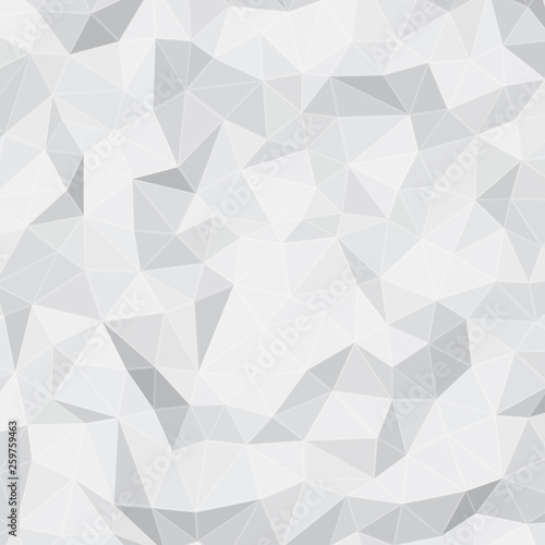 Abstract background with white 3d triangles shapes