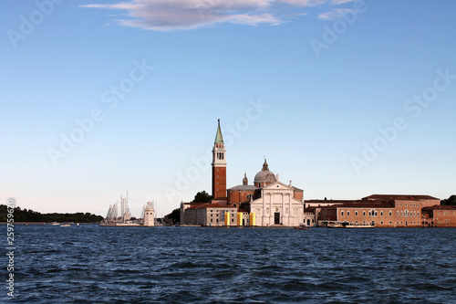 View of San Giorgio Maggiore island in Venice Italy