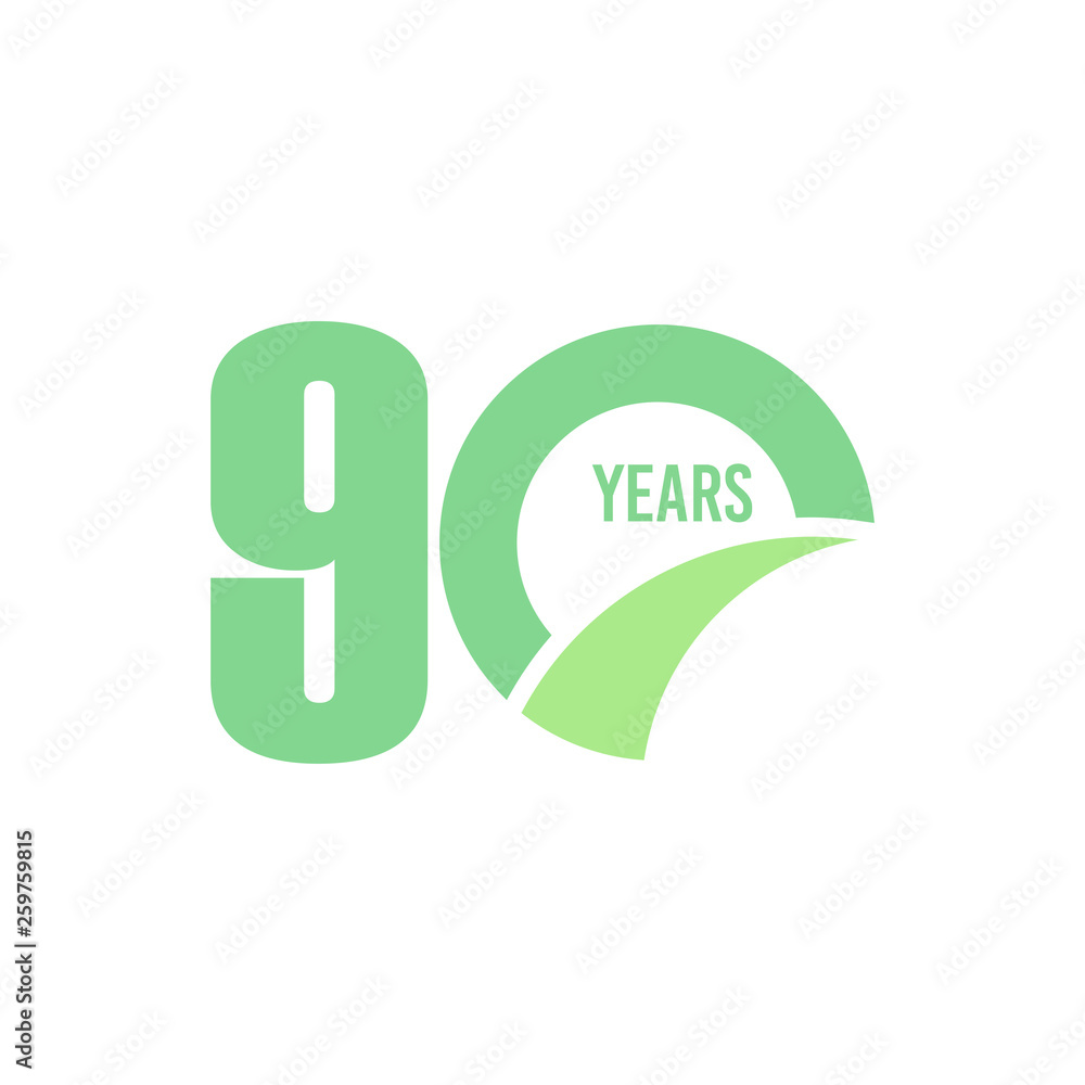 90 Year Anniversary Vector Template Design Illustration 90 Year Anniversary Vector Template Design Illustration