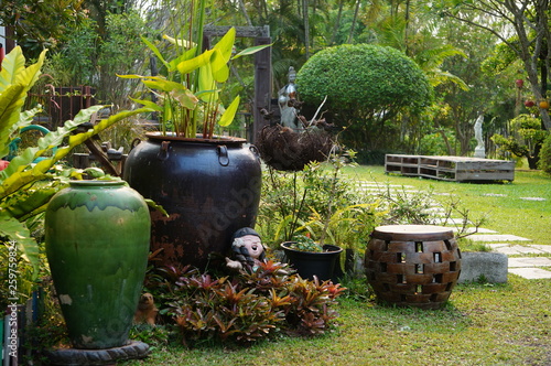 Pottery the garden