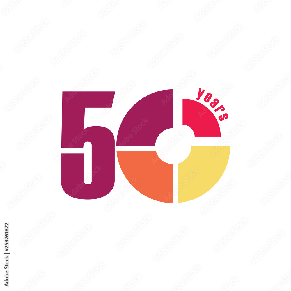 50 Year Anniversary Vector Template Design Illustration 50 Year Anniversary Vector Template Design Illustration
