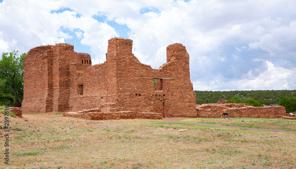 Historic Quarai Ruins in Salinas Pueblo Missions National Monument, New Mexico, USA