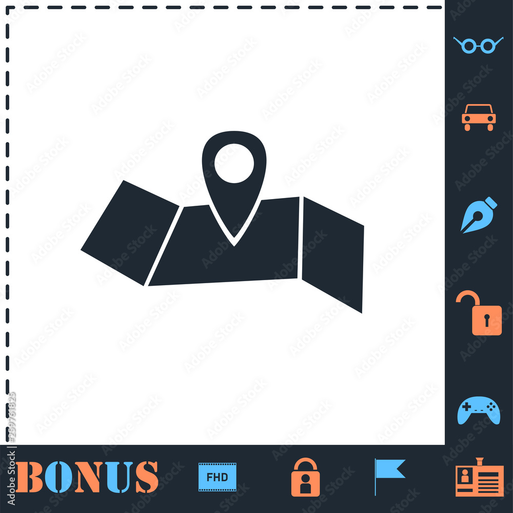 Location icon flat Location icon flat