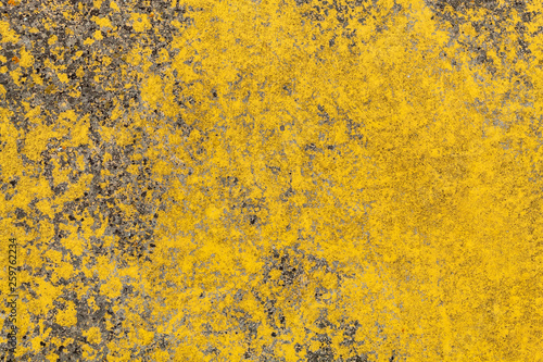Yellow Painted Rusty Metal Texture