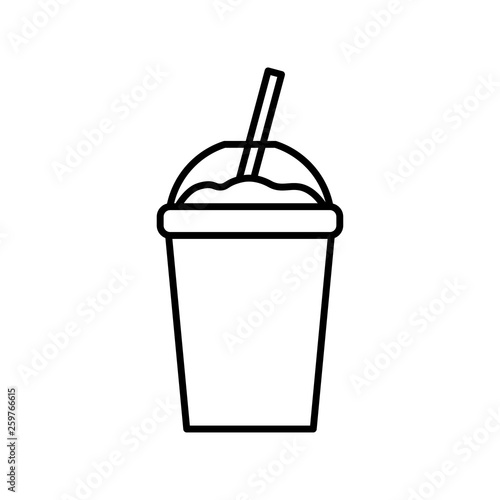 Cartoon Slush Icon Isolated On White Background