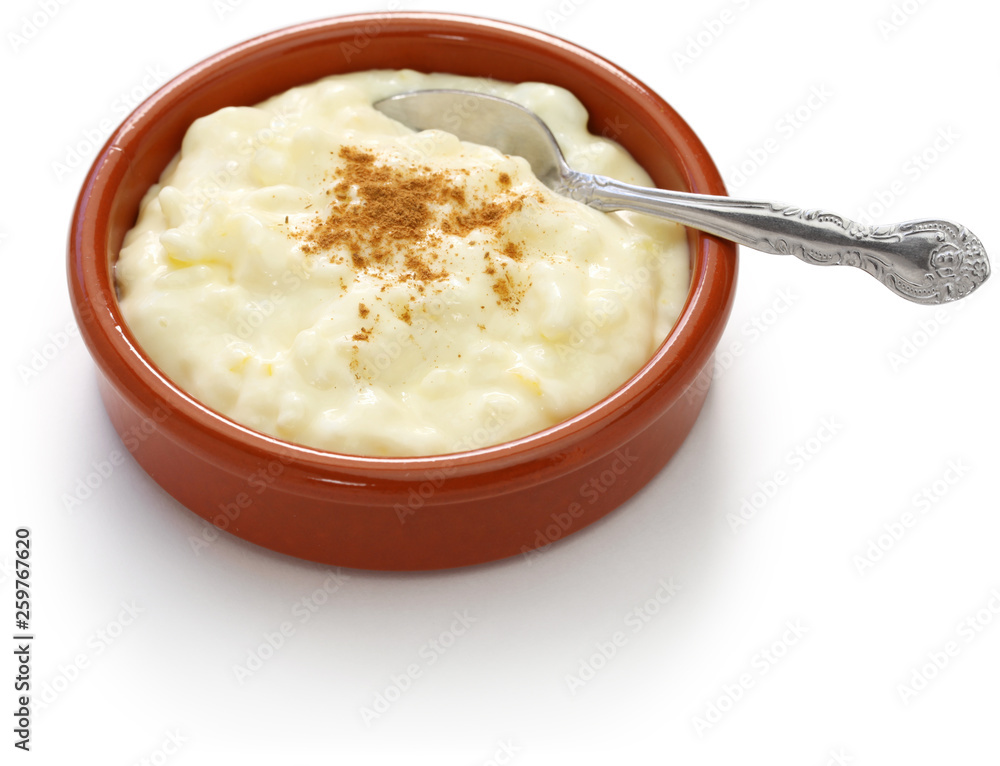 Fotografie spanish rice pudding, arroz con leche