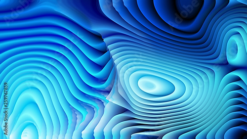 Black and Blue 3d Curved Lines Background photo