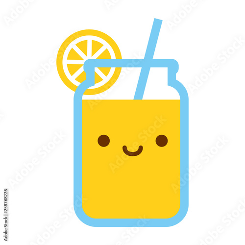 Cartoon Lemonade Icon Isolated On White Background