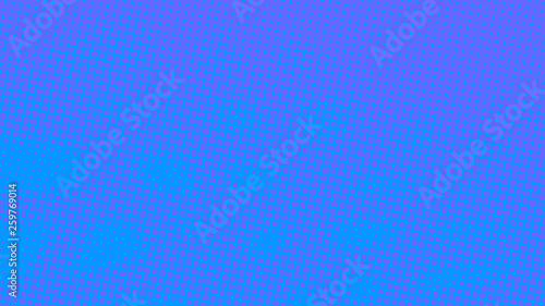 Bright pop art background blue color dot haltone retro style vector illustation