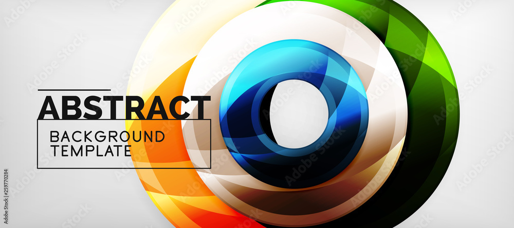 Glossy circles geometric background Glossy circles geometric background