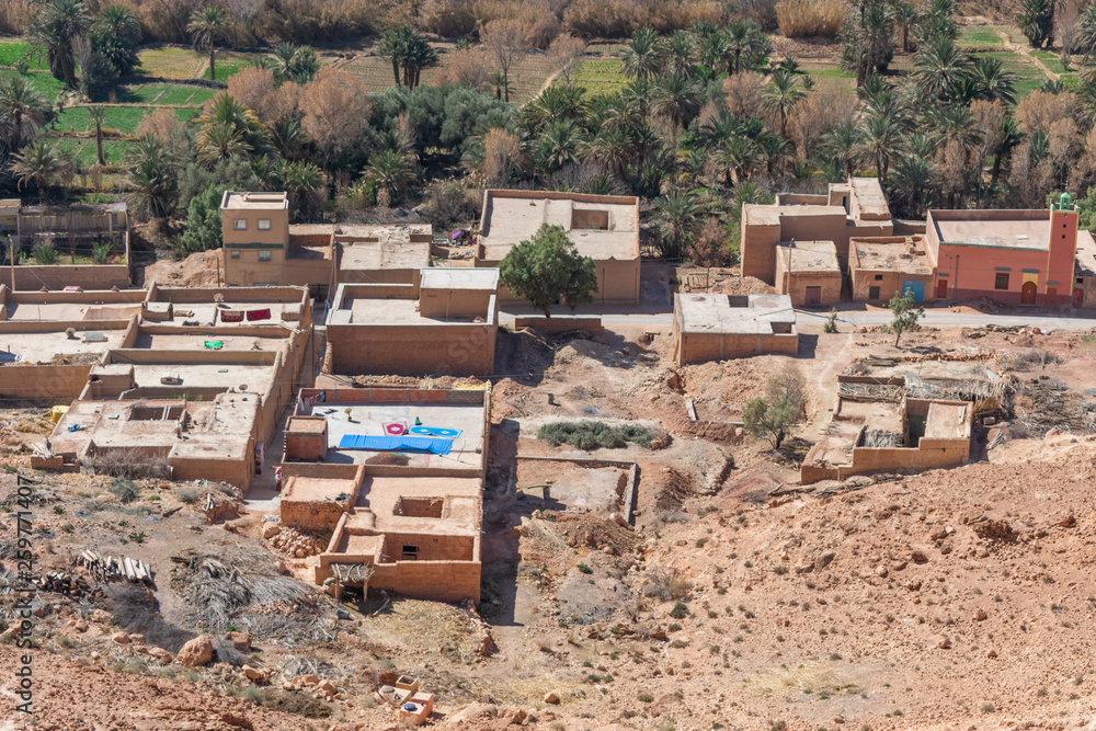 Small Village in the Ziz Valley in Morocco