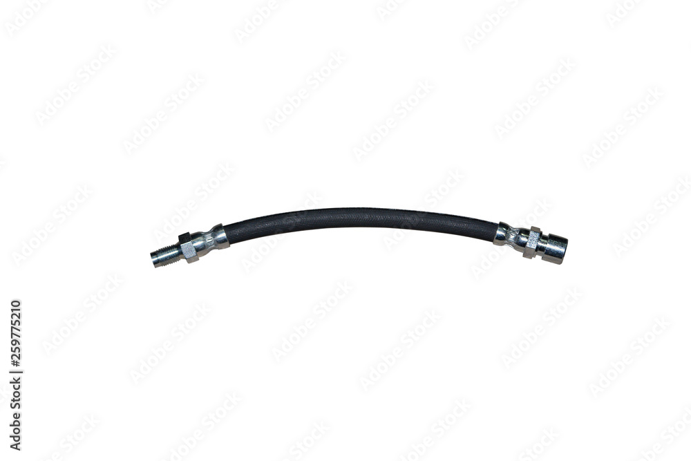 Brake hosBrake hose for a car isolated on a white backgrounde for a car isolated on a white background Brake hosBrake hose for a car isolated on a white backgrounde for a car isolated on a white background