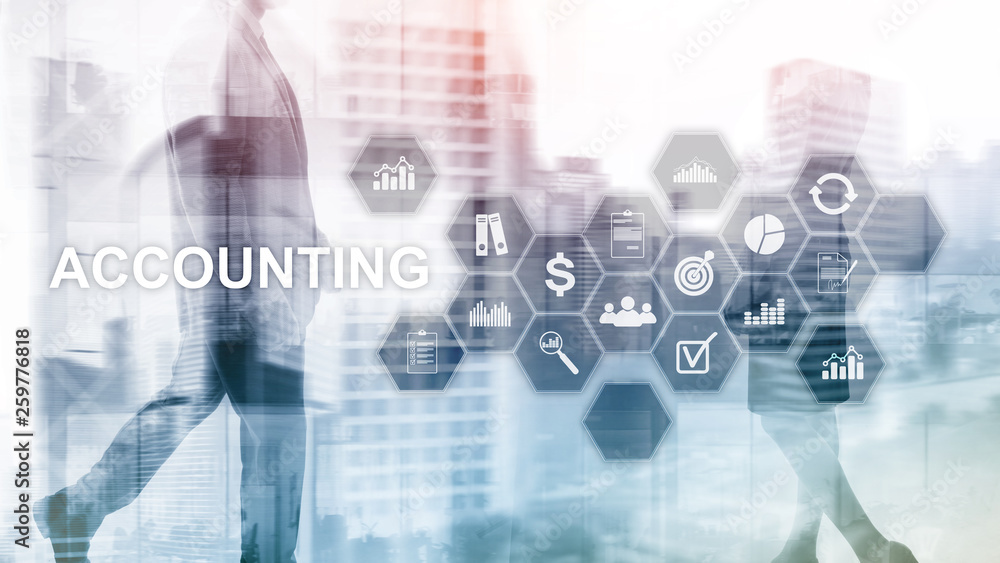 Accounting, Business and finance concept on virtual screen. Accounting, Business and finance concept on virtual screen.