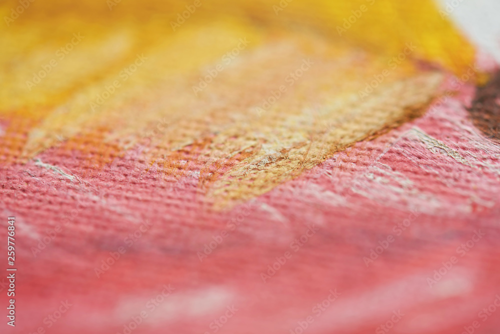 Fototapeta premium Yellow and pink paint