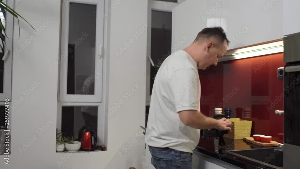 men enjoying vr headset in kitchen virtual reality goggles men enjoying vr headset in kitchen virtual reality goggles