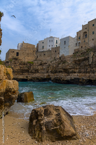 Beach, Polignano a Mare, Bari, Puglia, Italy photo