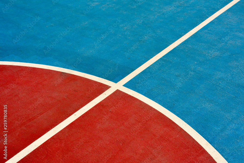 Close up of basketball court - obrazy, fototapety, plakaty 