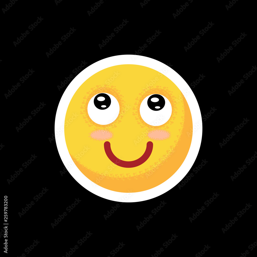 Fototapeta premium Smiley.Face with emotions. Icon. illustration.