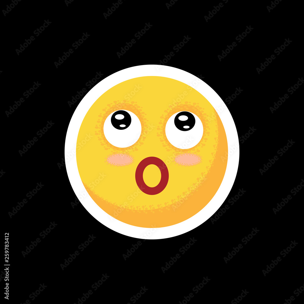 Fototapeta premium Smiley.Face with emotions. Icon. illustration.