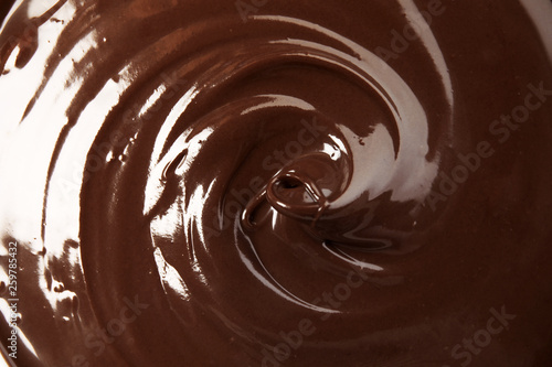 Sweet tasty chocolate cream as background, closeup