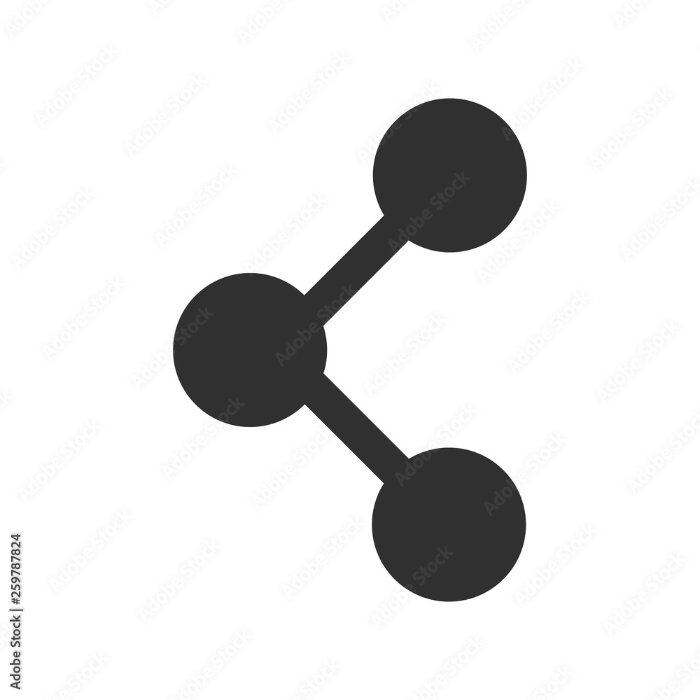 Share icon isolated on white background. Vector illustration. Share icon isolated on white background. Vector illustration.