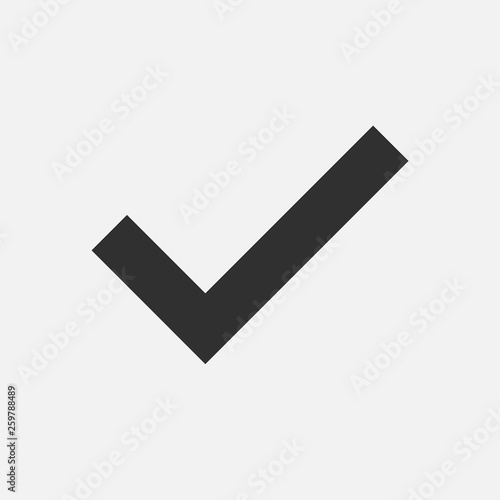 Cheak mark icon set isolated on white background. Vector illustration.