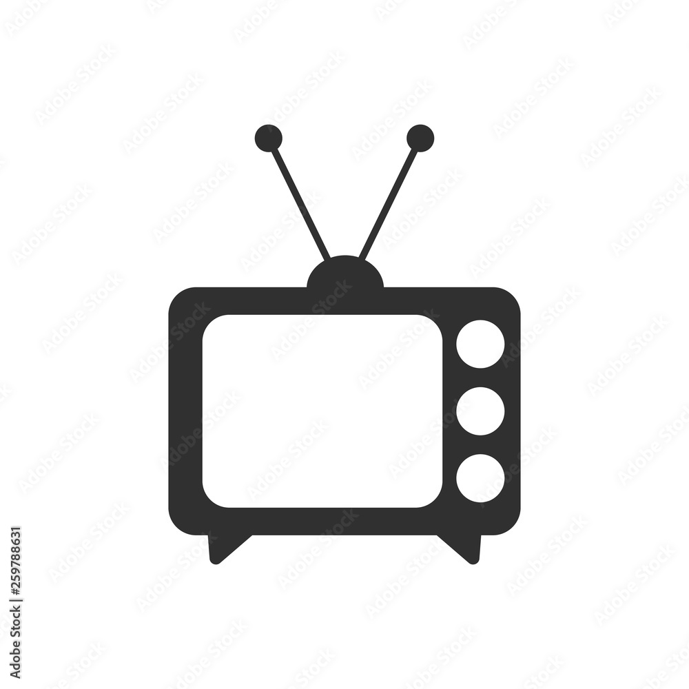 TV icon isolated on white background. Vector illustration. Eps 10 TV icon isolated on white background. Vector illustration. Eps 10