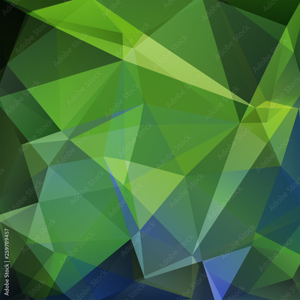 Obraz premium Background of green, blue geometric shapes. Mosaic pattern. Vector EPS 10. Vector illustration