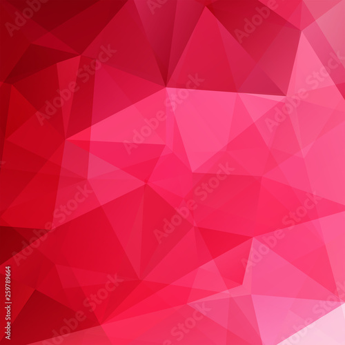 Background of geometric shapes. Red mosaic pattern. Vector EPS 10. Vector illustration