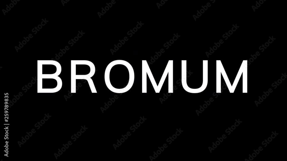 From the Glitch effect arises Element of periodic table BROMUM. Then the TV turns off. Alpha channel Premultiplied - Matted with color black From the Glitch effect arises Element of periodic table BROMUM. Then the TV turns off. Alpha channel Premultiplied - Matted with color black