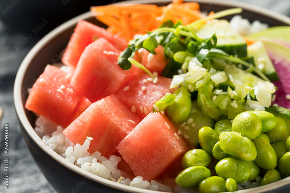 Homemade Vegan Poke Bowl Homemade Vegan Poke Bowl