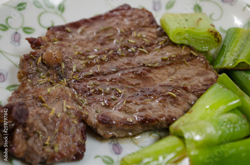 調理した肉料理