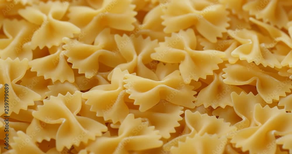 Dry uncooked Farfalle Dry uncooked Farfalle