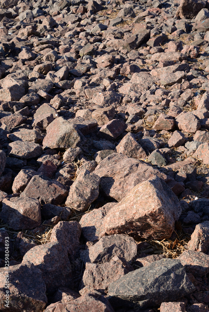 Granite stones background.