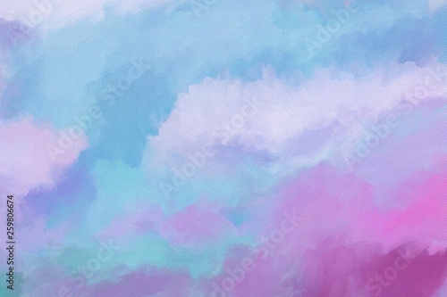 Artistic illustration. Cloudy sky. Sunset. Digital Painting.