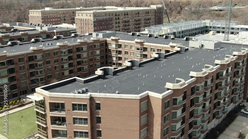 Aerial along River Road, Union City, New Jersey photo