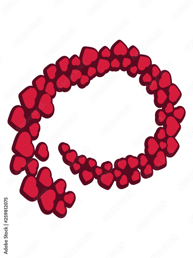 Obraz premium spirale herzen kreis wirbel muster liebe verliebt valentinstag muttertag clipart party dekoration feiern spaß fest aufhängen design cool