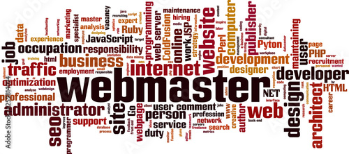 Webmaster word cloud