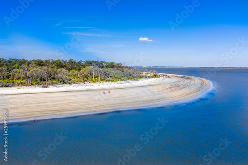 Aerial view Jekyll Island