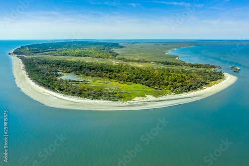 Aerial view Jekyll Island photo