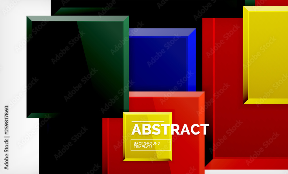 Geometric abstract background, modern square design Geometric abstract background, modern square design